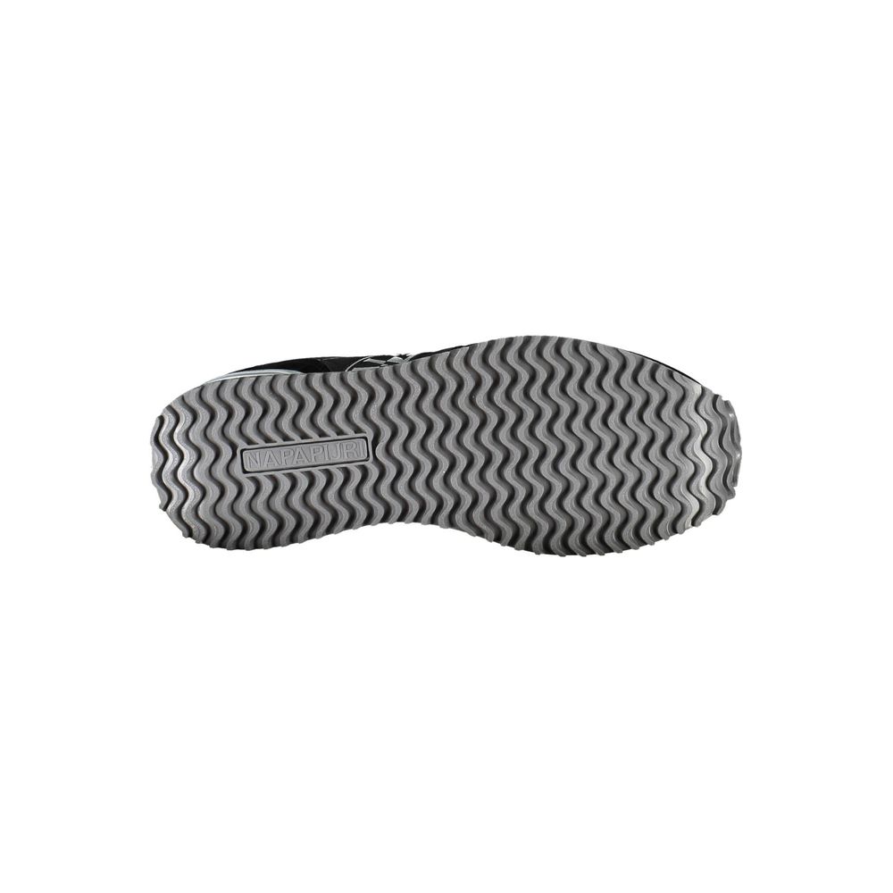 Black Polyester Women Sneaker