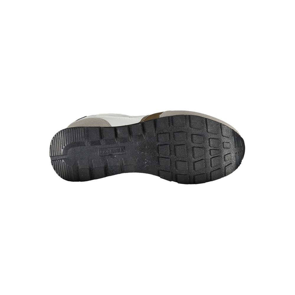White Polyester Men Sneaker