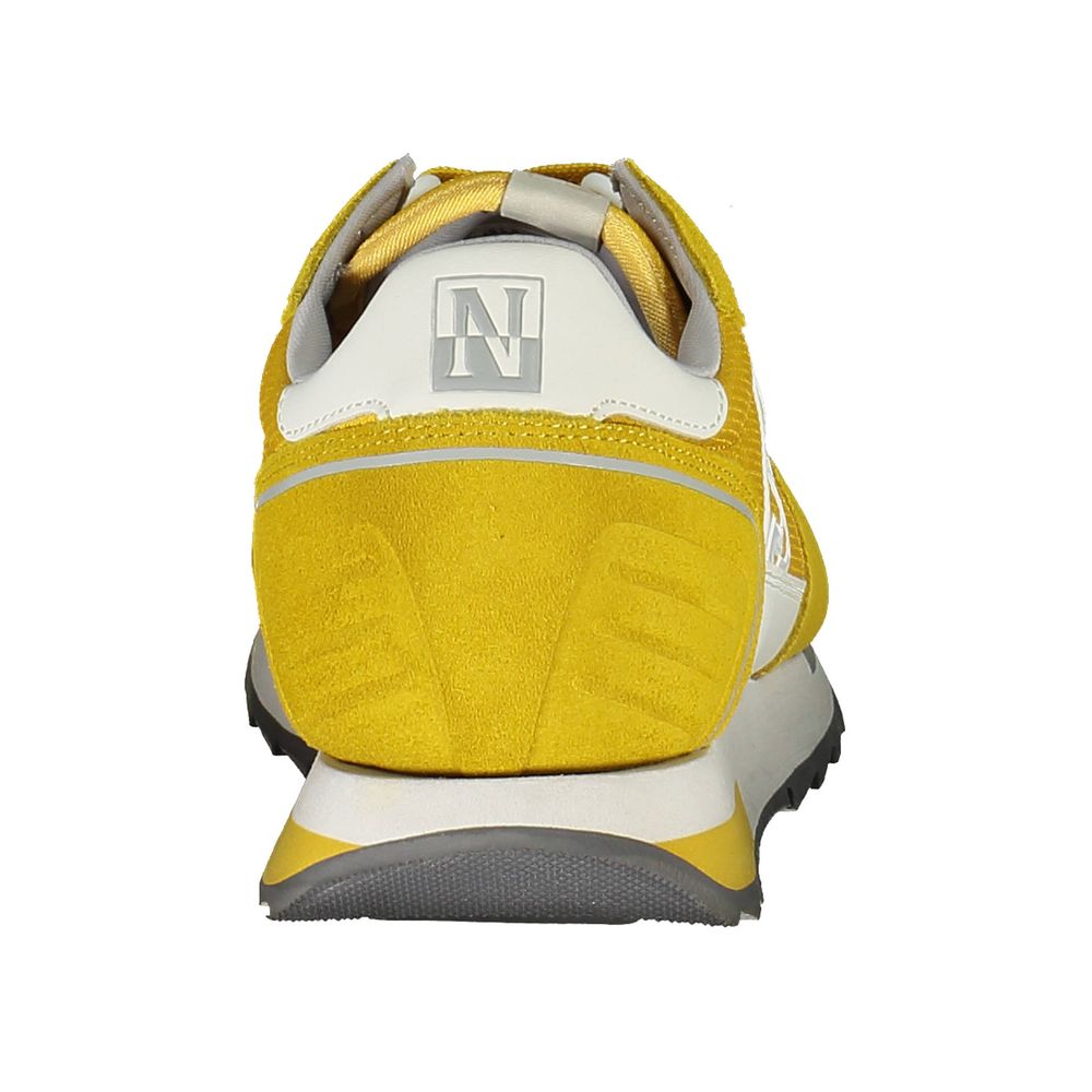 Yellow Leather Men Sneaker