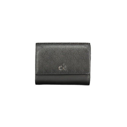 Black Polyester Women Wallet