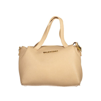 Beige Polyethylene Women Handbag