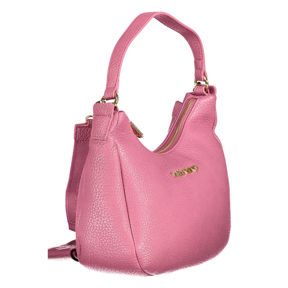 Pink Polyethylene Women Handbag
