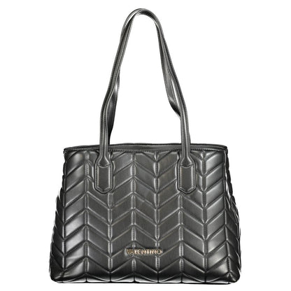 Black Polyethylene Women Handbag