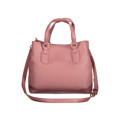Pink Polyethylene Women Handbag
