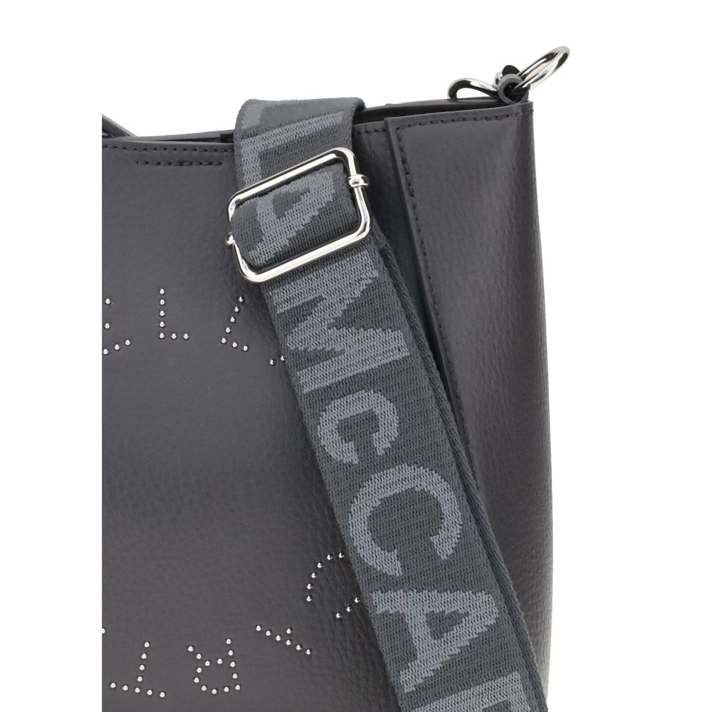 Gray Polyamide Shoulder Bag