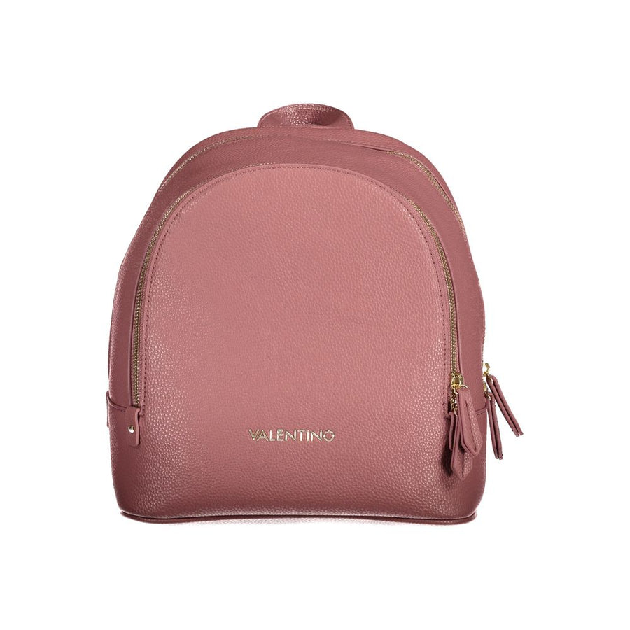 Pink Polyethylene Backpack