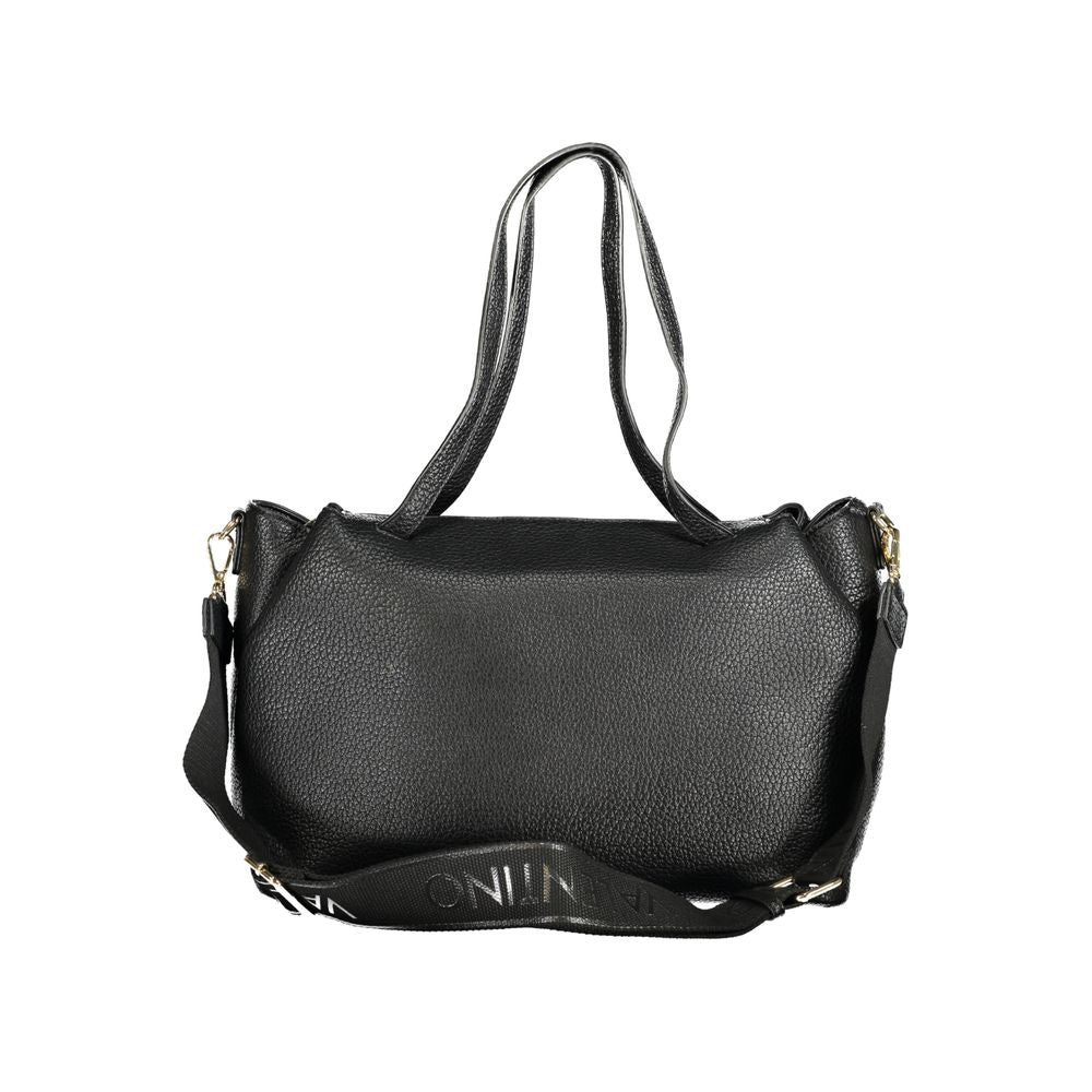 Black Polyethylene Women Handbag