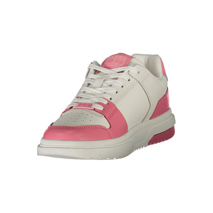 Pink Leather Women Sneaker