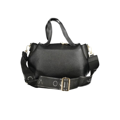 Black Polyethylene Women Handbag
