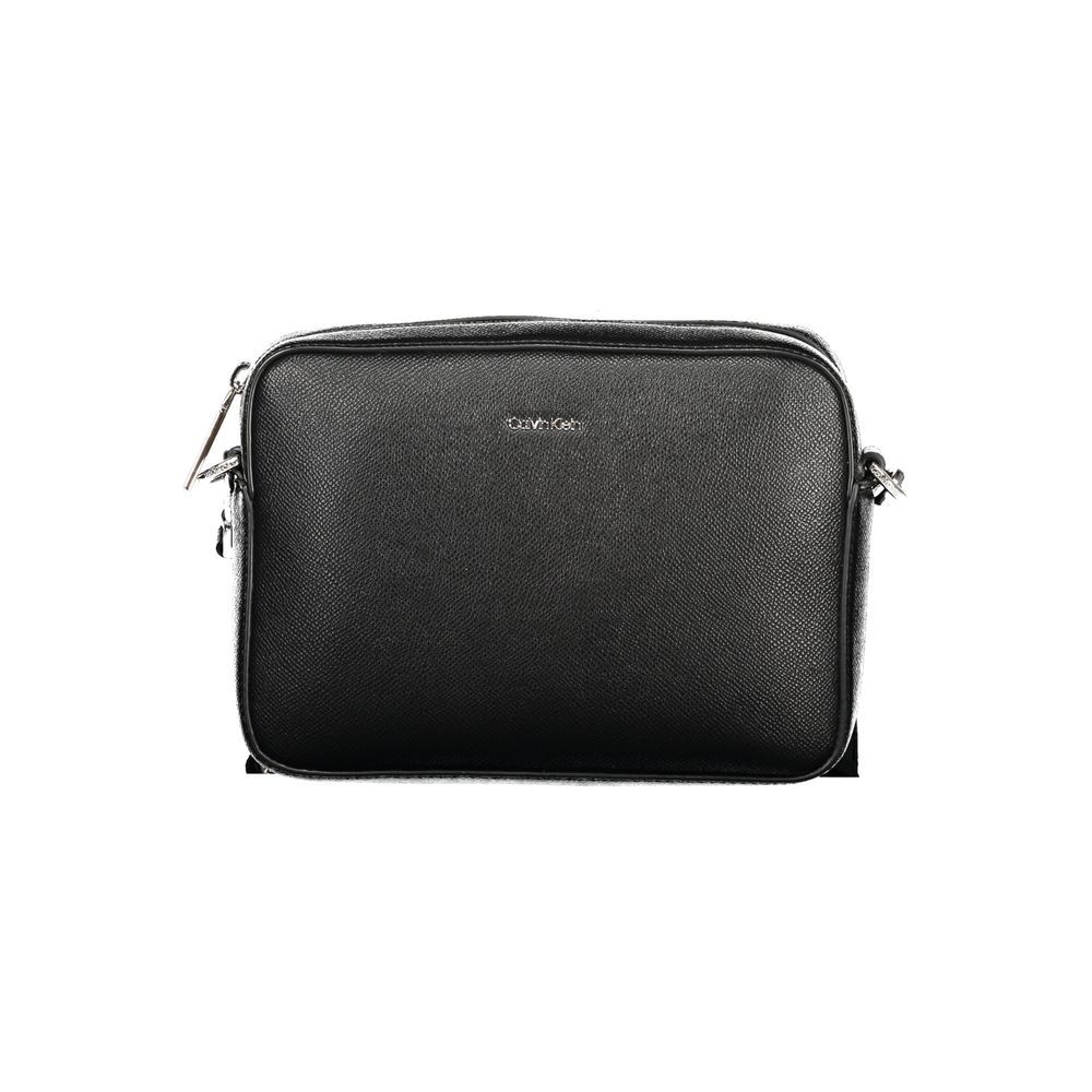 Black Polyethylene Women Handbag