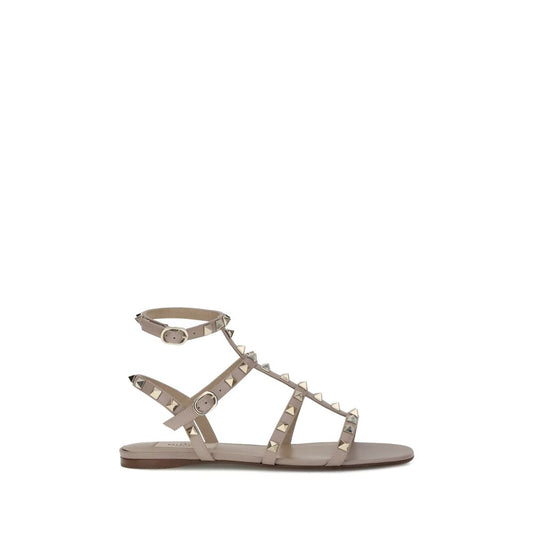 Gray Calf Leather Bos Taurus Sandals