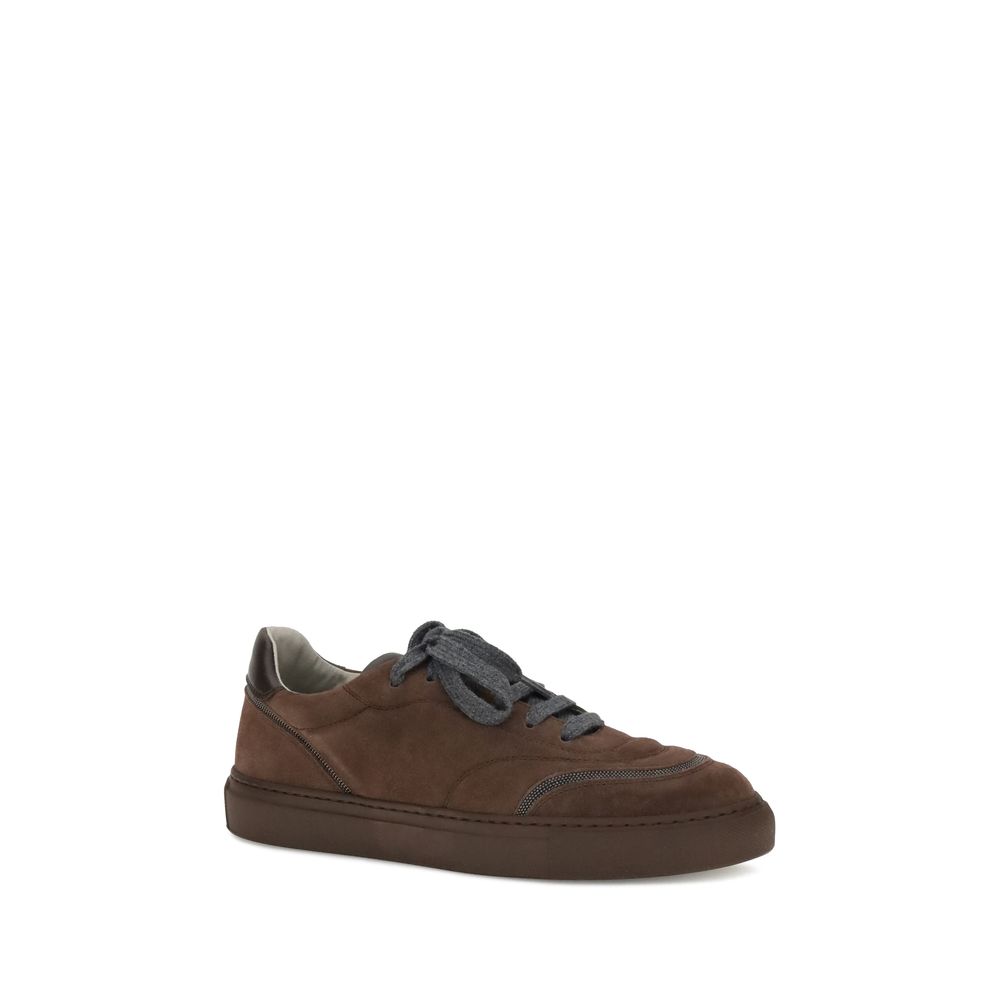 Brown Rubber Low Top Sneakers