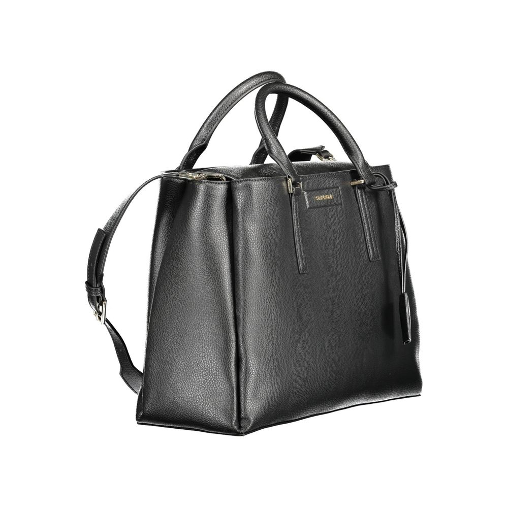 Black Recycled Polyester Women Handbag