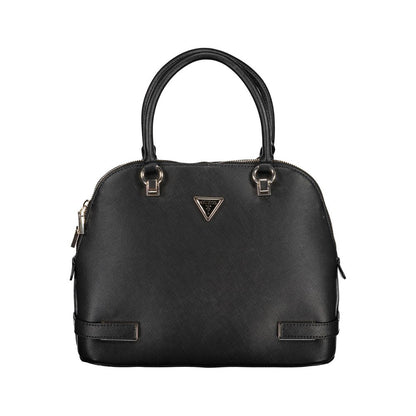 Black Polyethylene Women Handbag