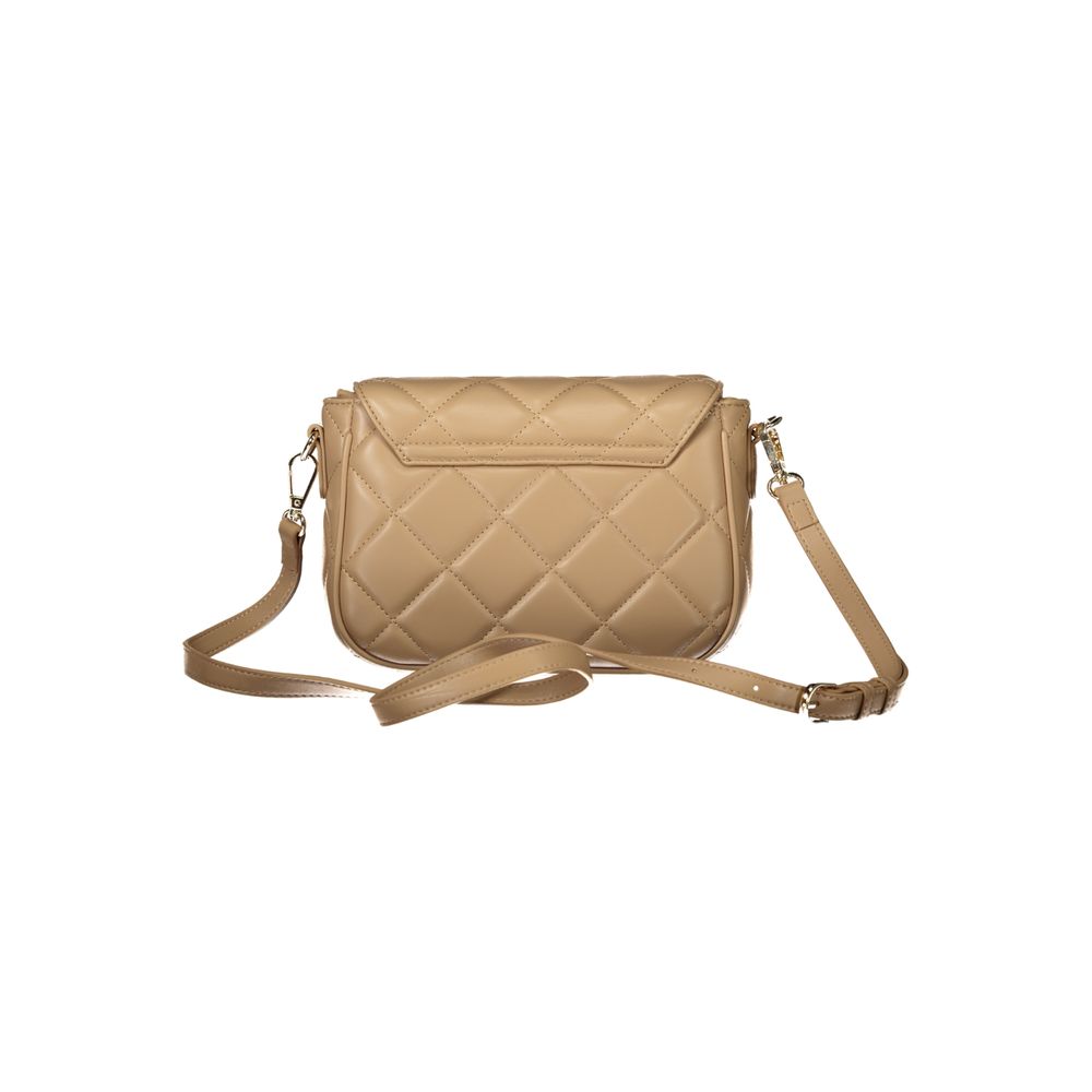 Beige Polyethylene Women Handbag