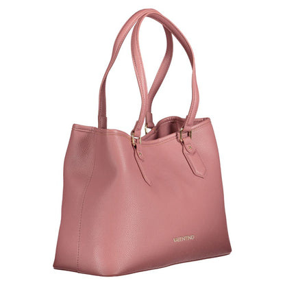 Pink Polyethylene Women Handbag