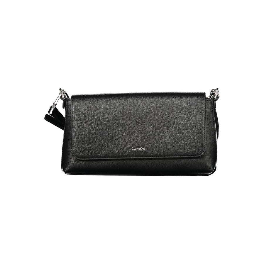Black Polyethylene Women Handbag