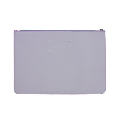 Purple Calfskin Clutch Bag