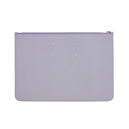 Purple Calfskin Clutch Bag
