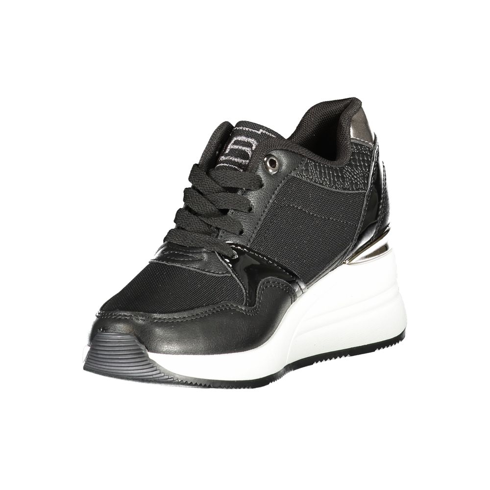 Black Synthetic Women Sneaker