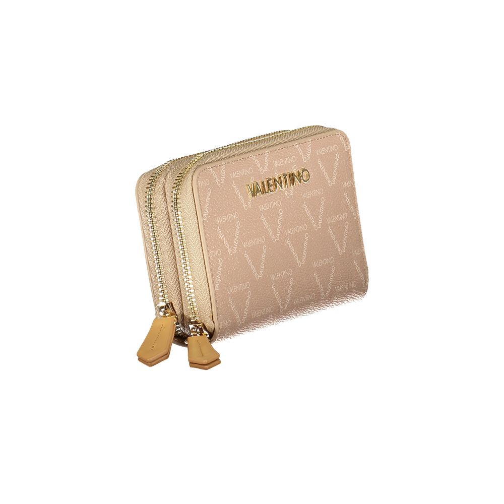 Beige Polyethylene Women Wallet