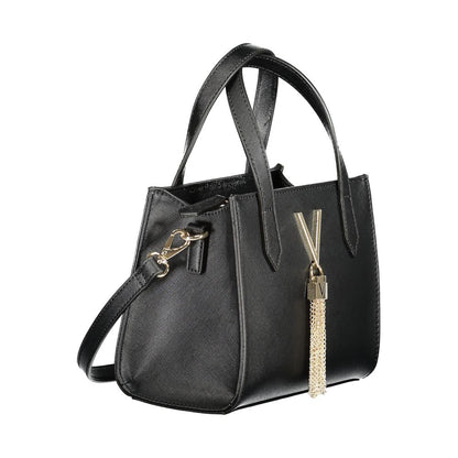 Black Polyethylene Women Handbag
