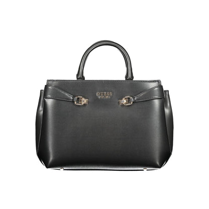 Black Polyethylene Women Handbag
