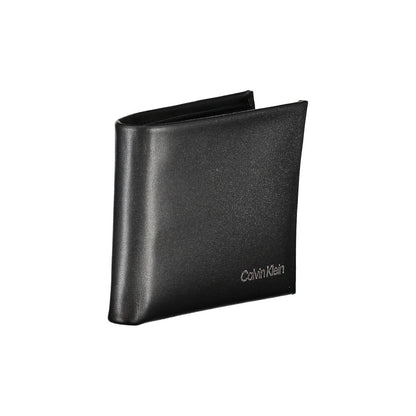 Black Polyester Men Wallet
