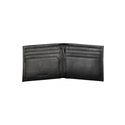 Black Polyester Men Wallet