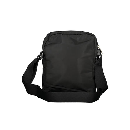 Black Polyester Men Shoulder Bag