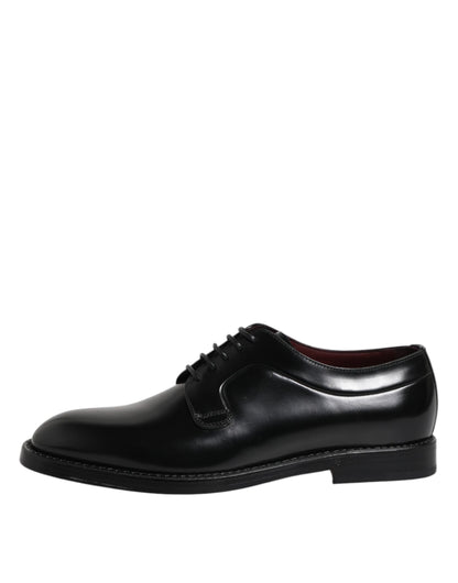 Black Leather Lace Up Derby Dress Formal Shoes