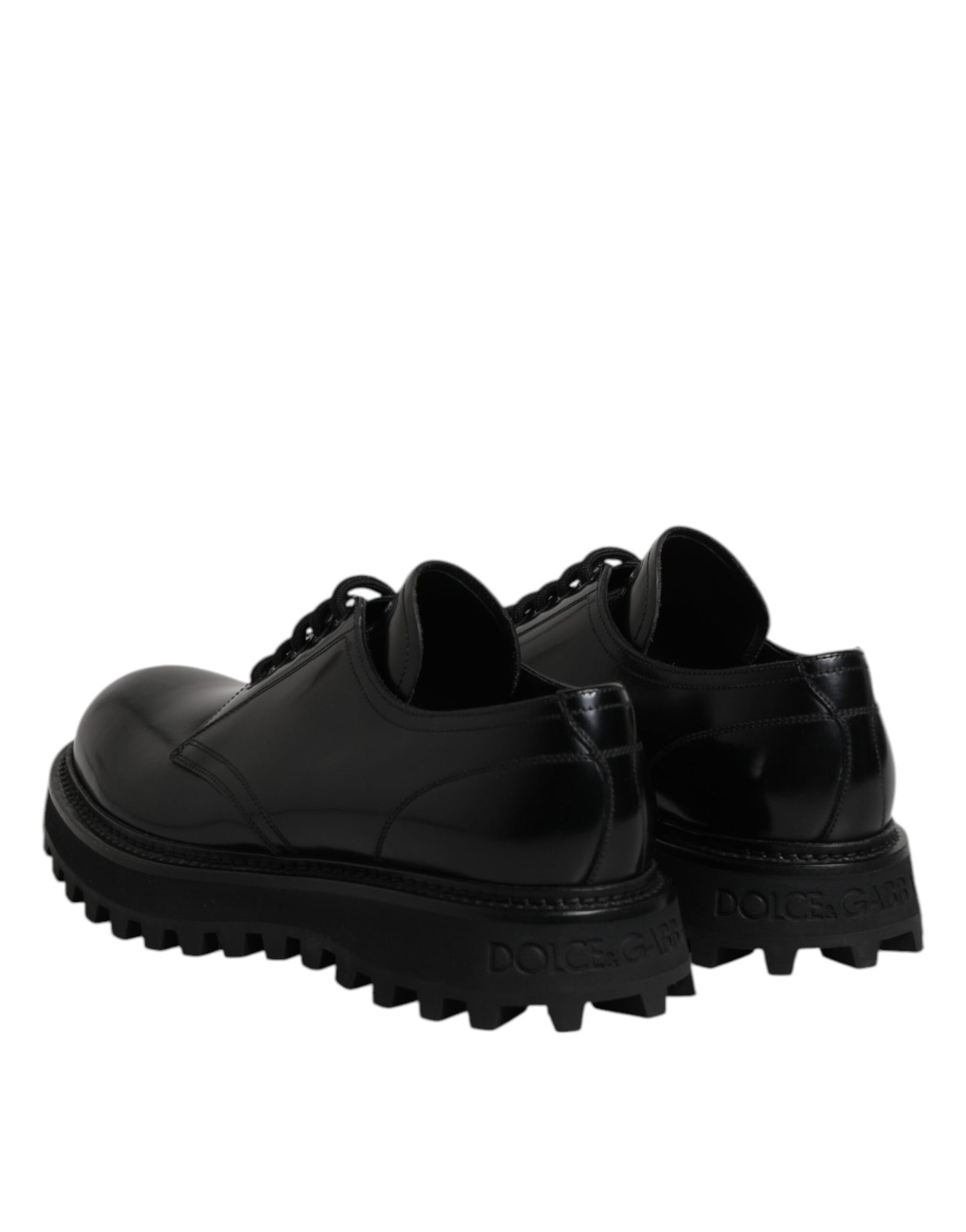 Black Leather Lace Up Derby Men Dress Shoes