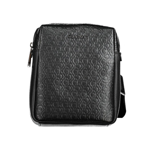 Black Polyester Shoulder Bag