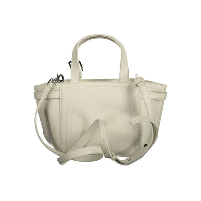 White Polyester Handbag