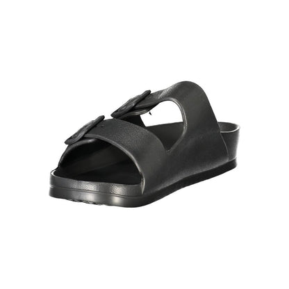 Black Plastic Men Sandal