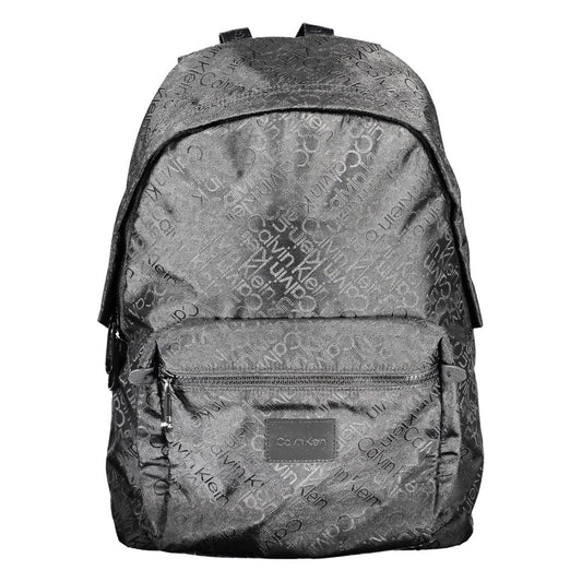 Black Polyester Backpack