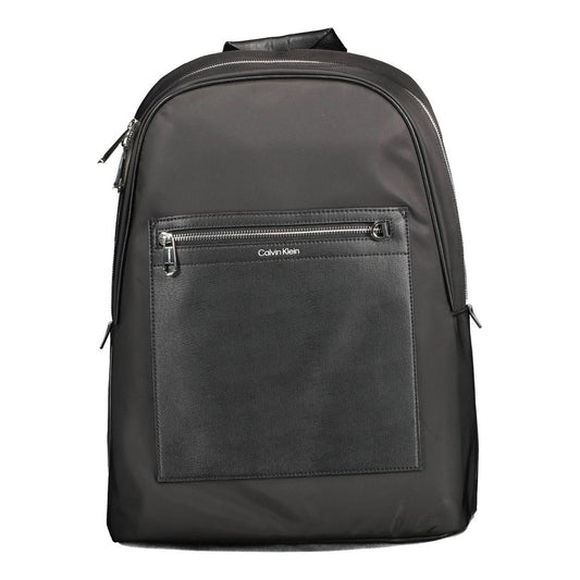 Black Polyester Backpack