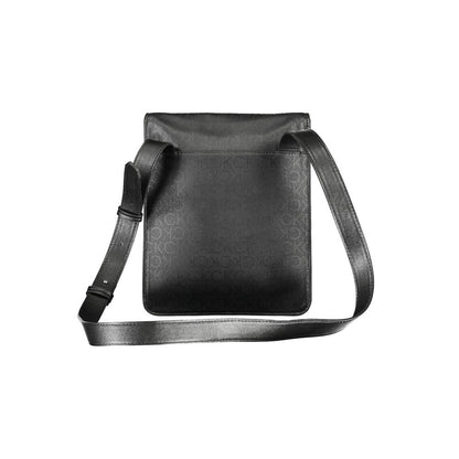 Black Polyester Shoulder Bag