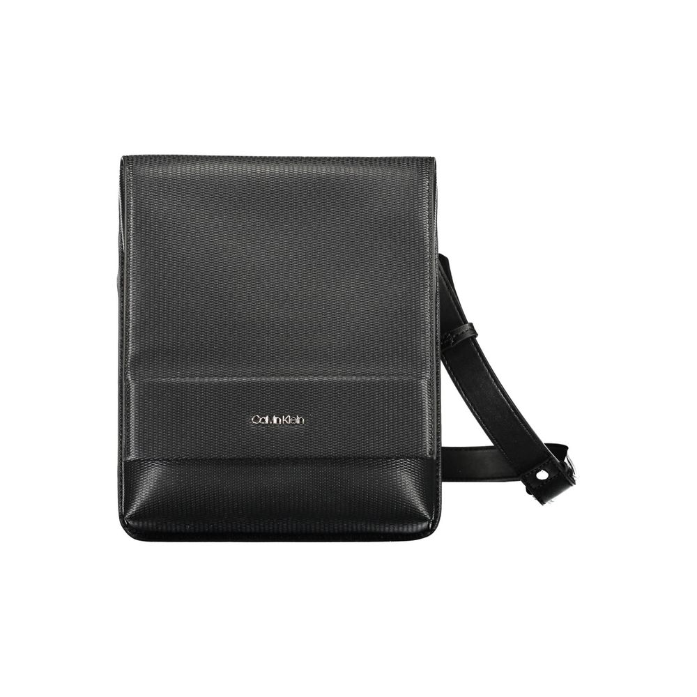 Black Polyester Shoulder Bag
