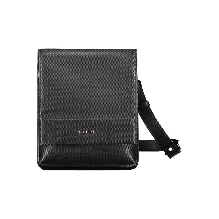 Black Polyester Shoulder Bag