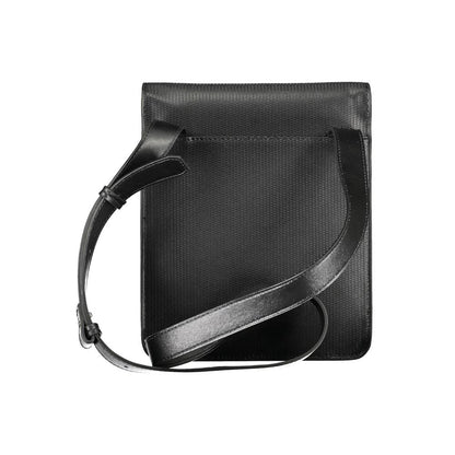 Black Polyester Shoulder Bag