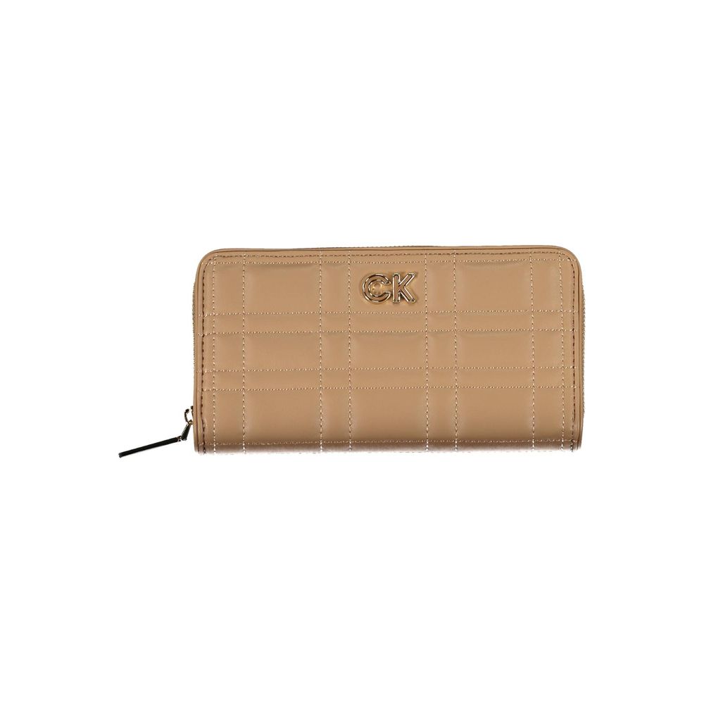 Beige Polyester Wallet