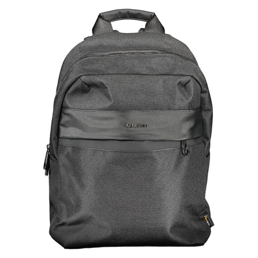 Black Polyester Backpack