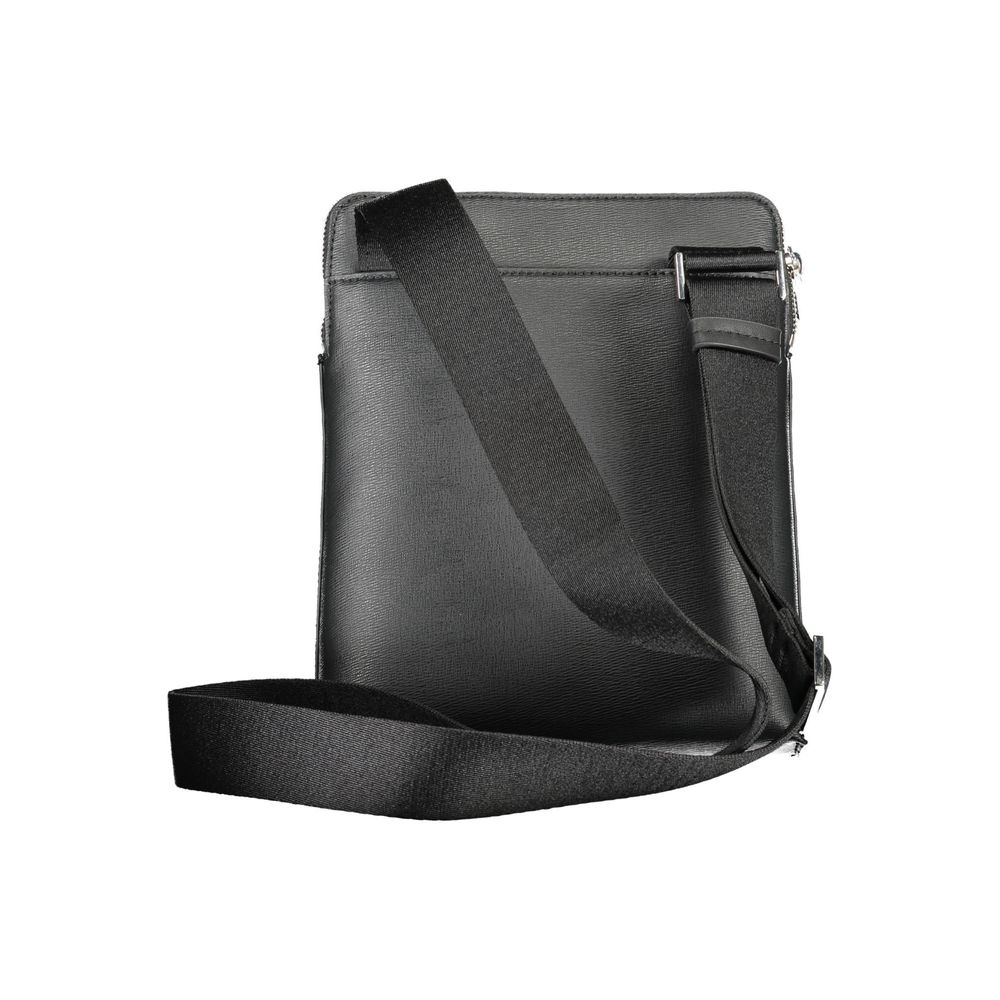 Black Polyester Shoulder Bag