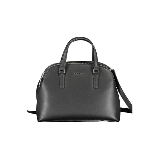 Black Polyester Handbag