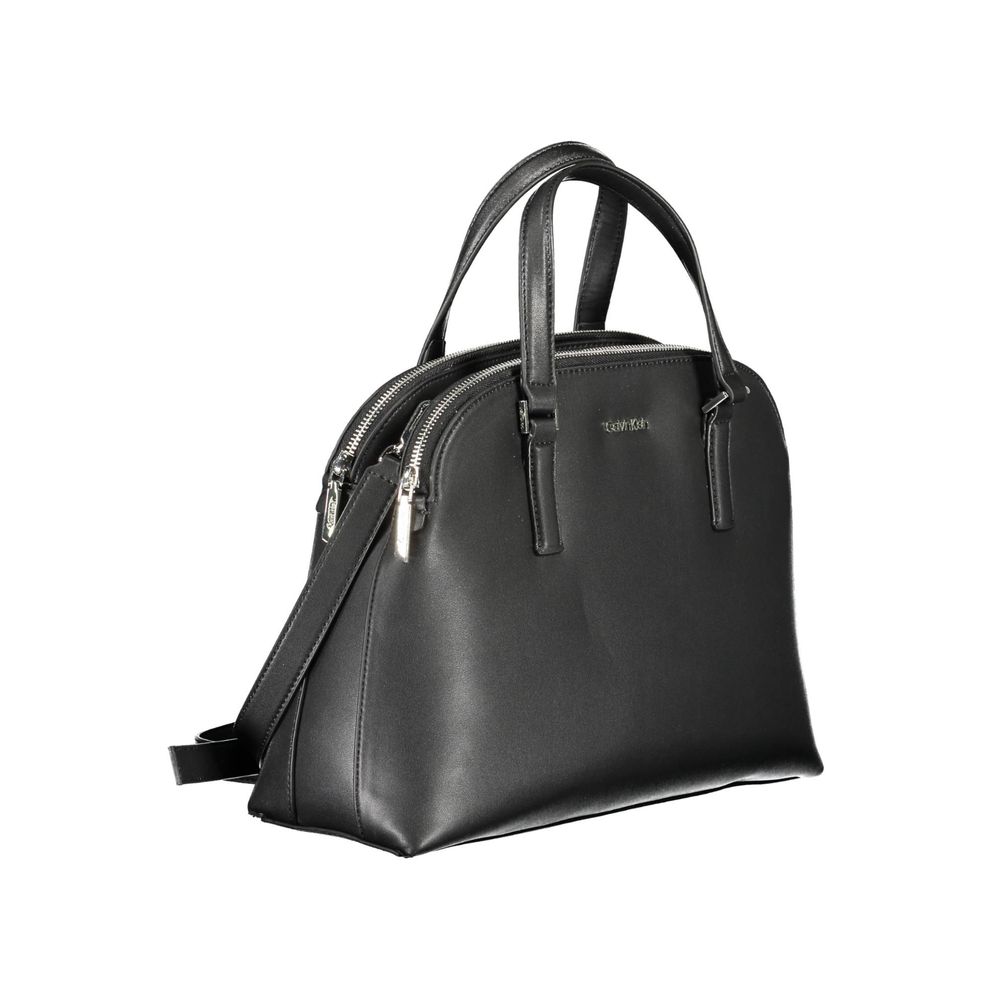 Black Polyester Handbag
