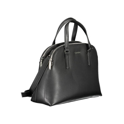 Black Polyester Handbag
