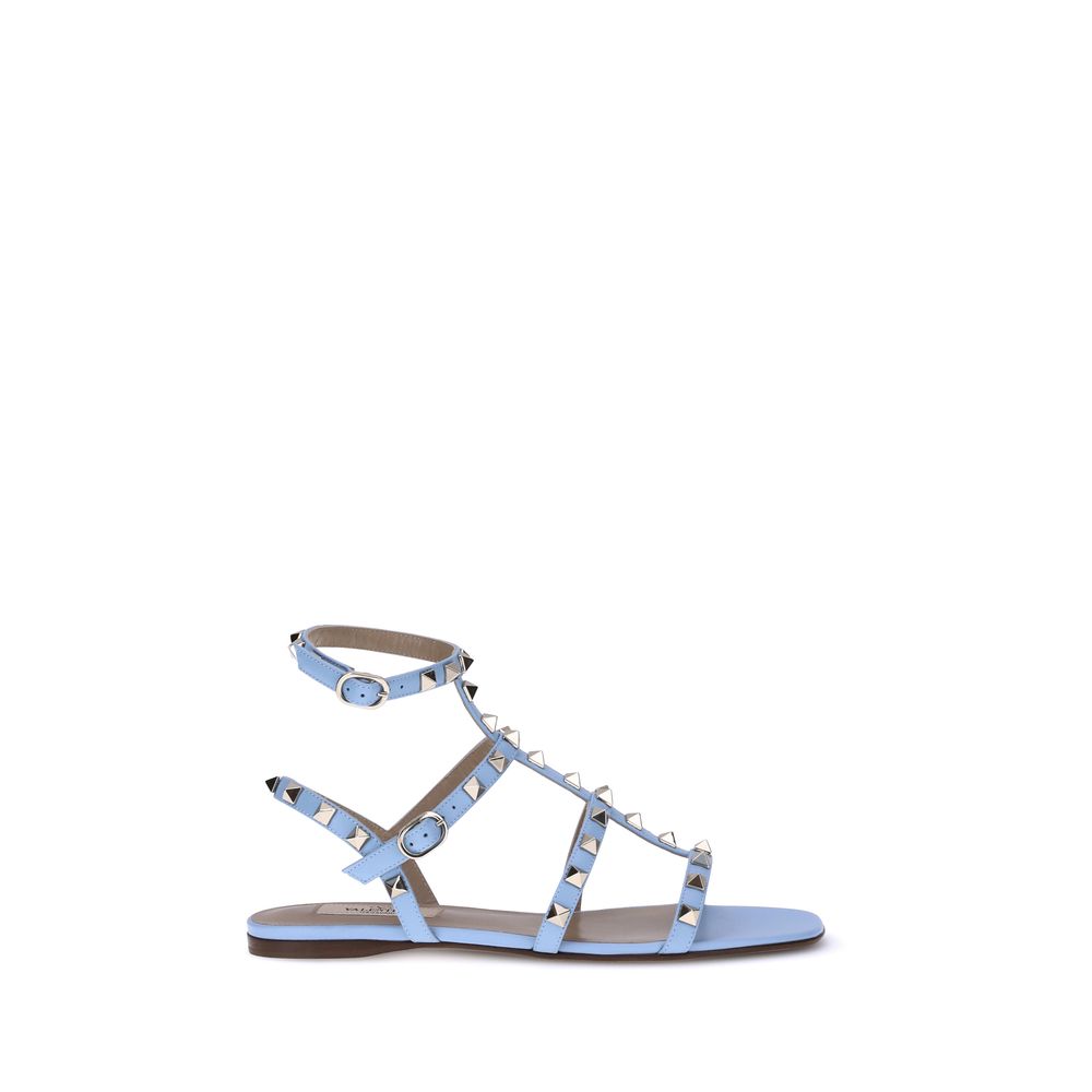 Light Blue Calf Leather Bos Taurus Sandals