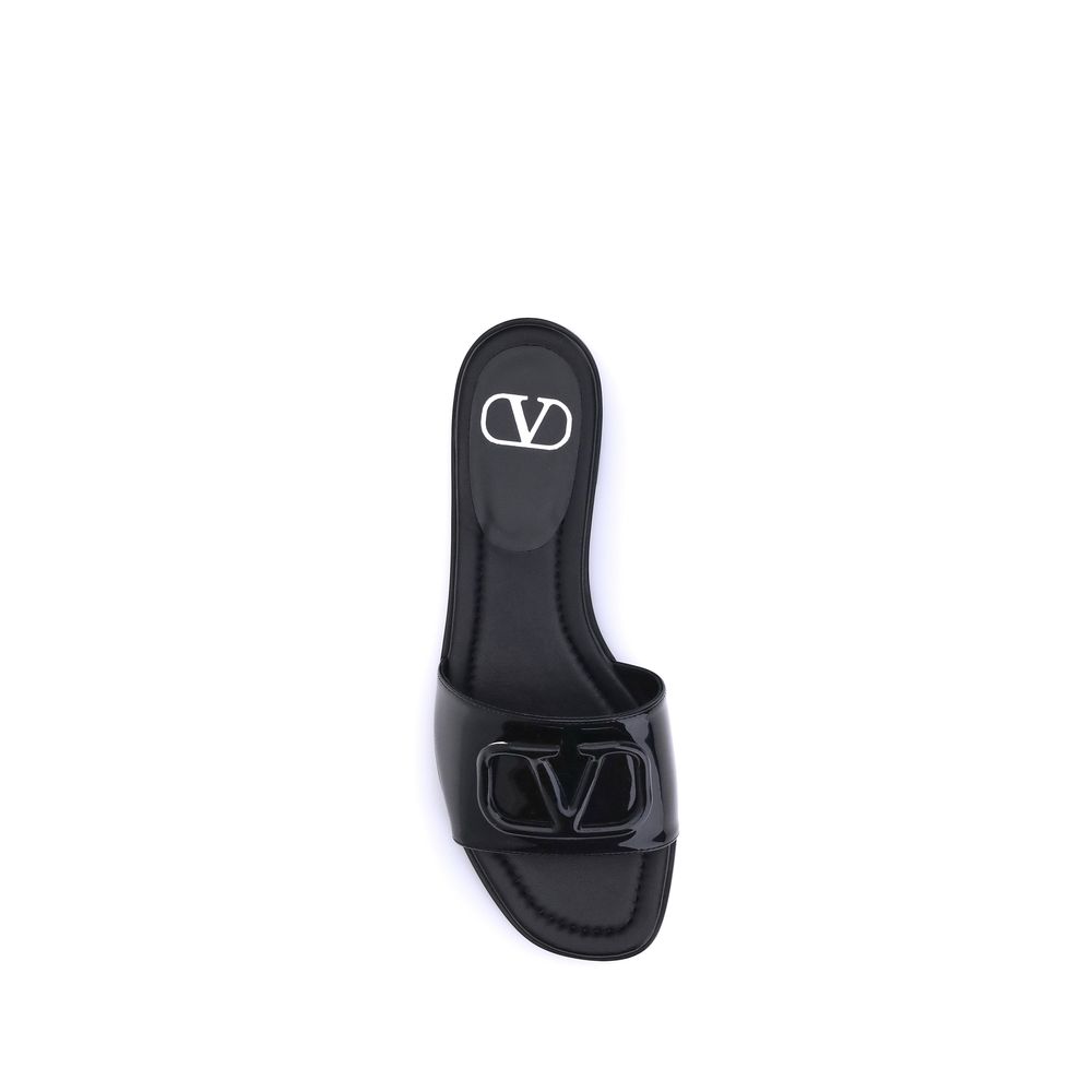 Black Calf Leather Bos Taurus Sandals