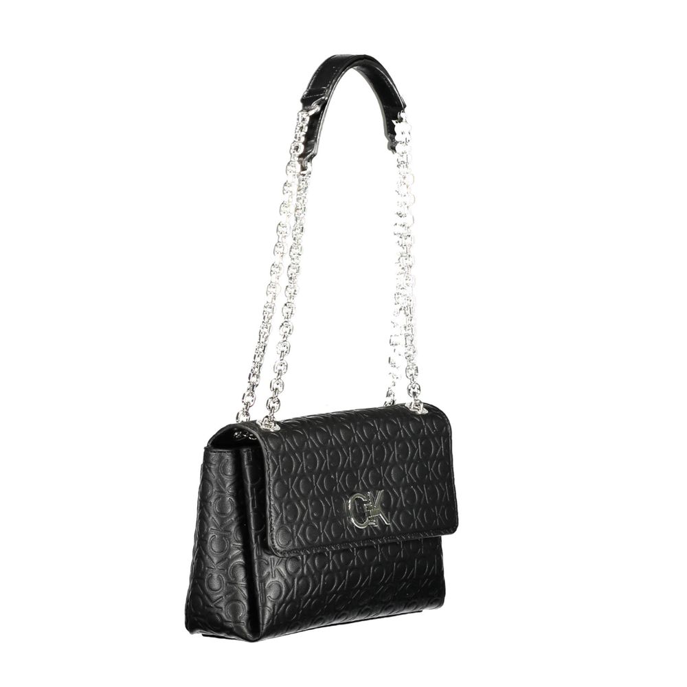 Black Polyester Handbag